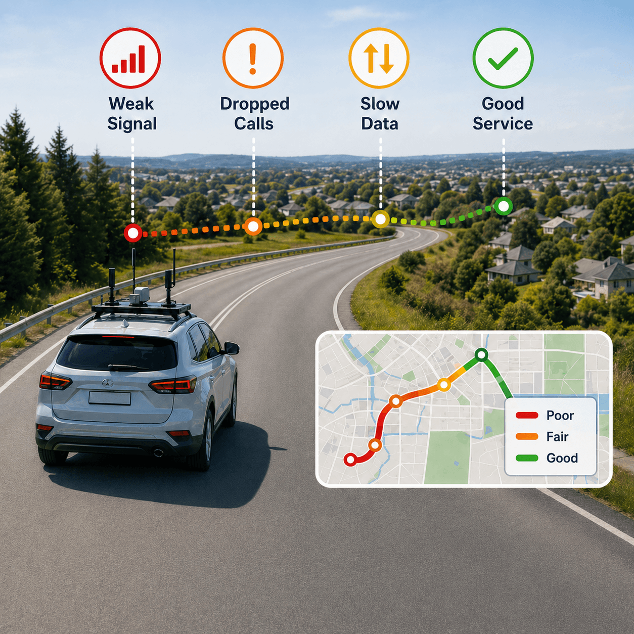 What Route-Based Telecom Measurement Can Reveal